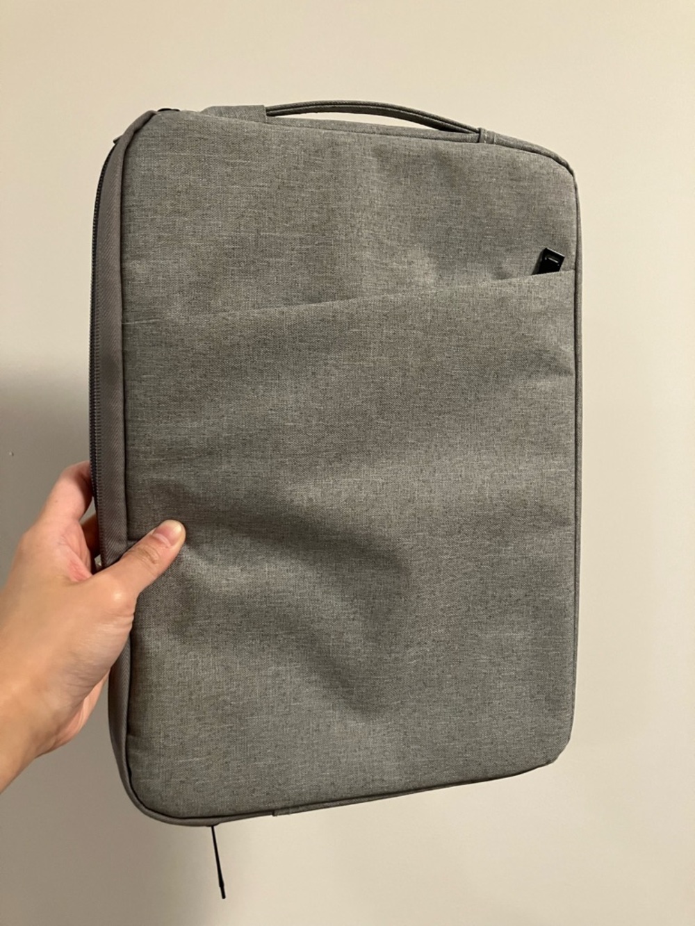 Gray 13” Laptop Bag - Minimalist Organizer